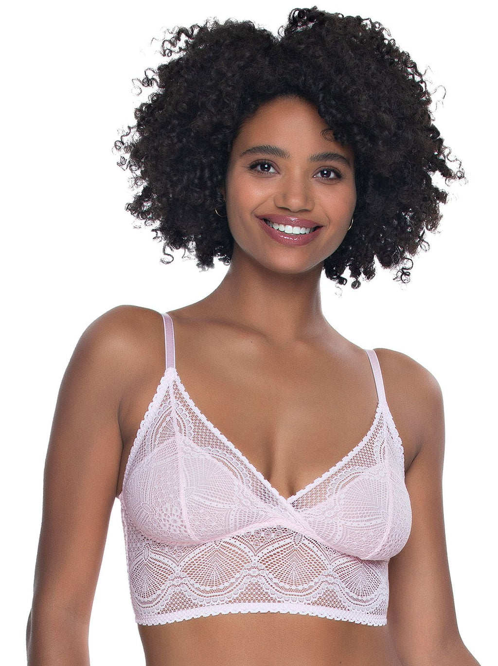 Finesse Stretchy Lace Cami Bralette - Tango Red - – BB Store