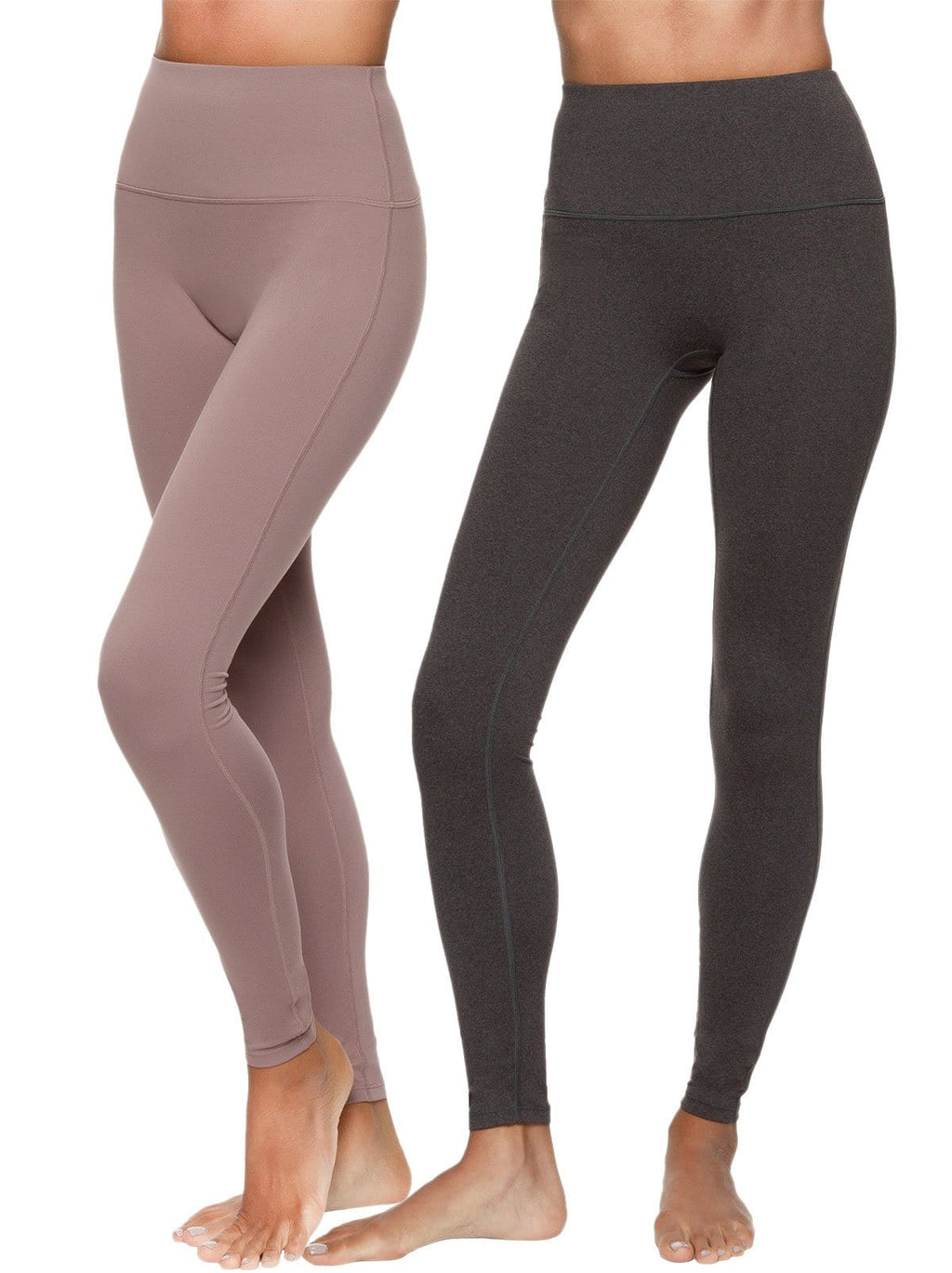 Buy Felina women wide waistband textured leggings black Online