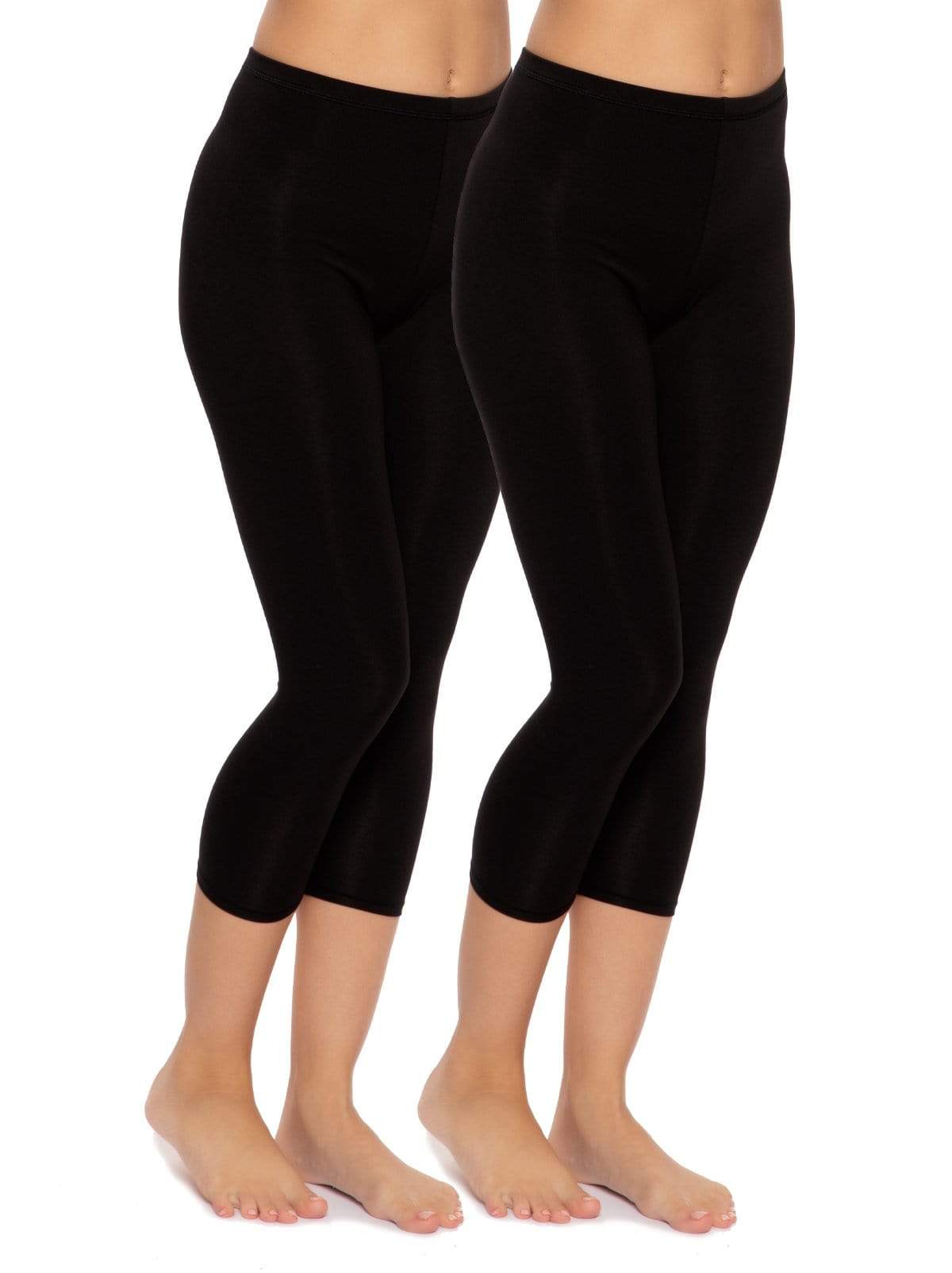 Cotton 2-Pack Yoga Modal | Leggings Capri | | Felina Lightweight