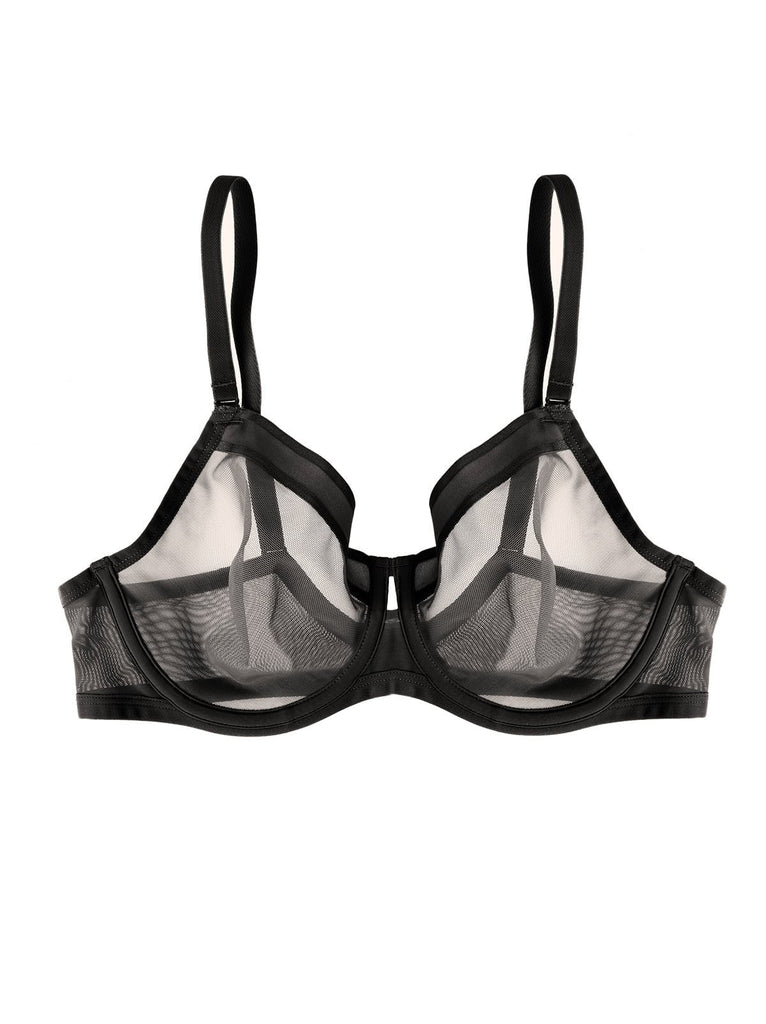 Ethereal Sheer Mesh Unlined Underwire Bra | Paramour by Felina