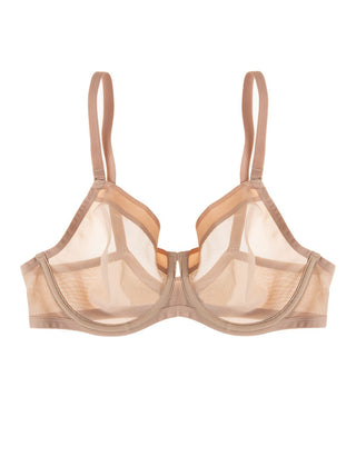 Ethereal Sheer Mesh Unlined Underwire Bra