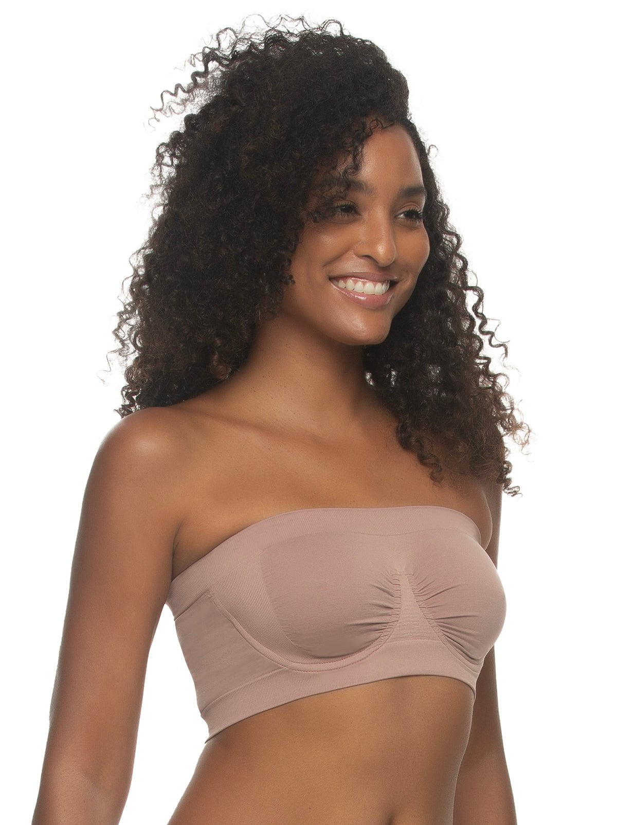 Women's Strapless Bandeau Bras Unlined Underwire Seamless Plus Size Comfort  Smooth Bra