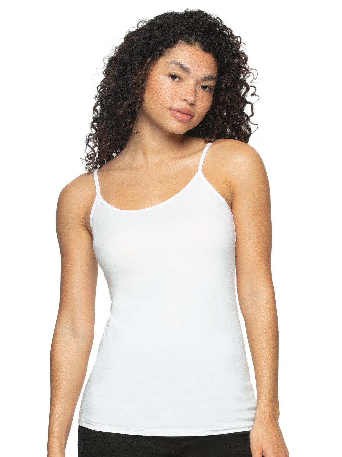 Buy Felina Women's 3 Pack Cotton Stretch Camisole, Black/White/Gray Online  at desertcartKUWAIT