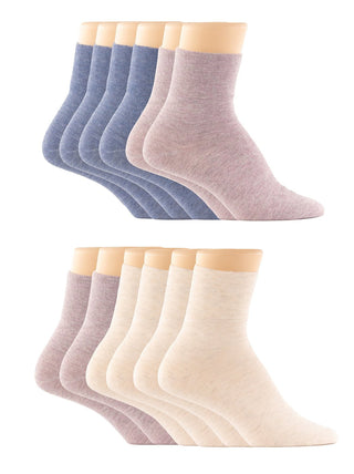 Lightweight Non- Binding Top Anklet Sock 6-Pack