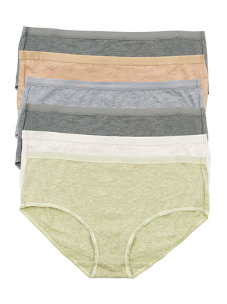 Organic Cotton Hipster Panties 6-Pack