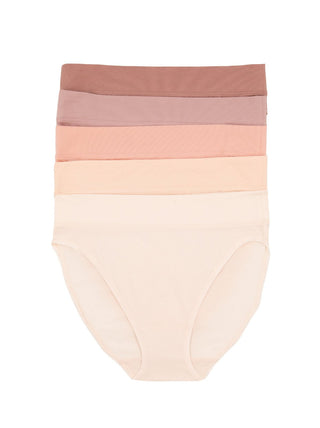 Pima Cotton Hi-Cut Underwear 5-Pack