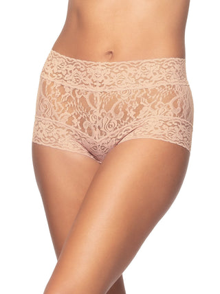 Felina Signature Stretchy Lace Hi-Waisted Boyleg Panty