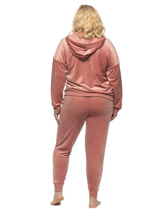 Luxe Velour Zip Hoodie Set