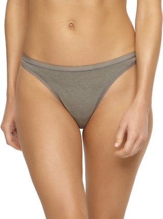 organic cotton thong color-wheat slate