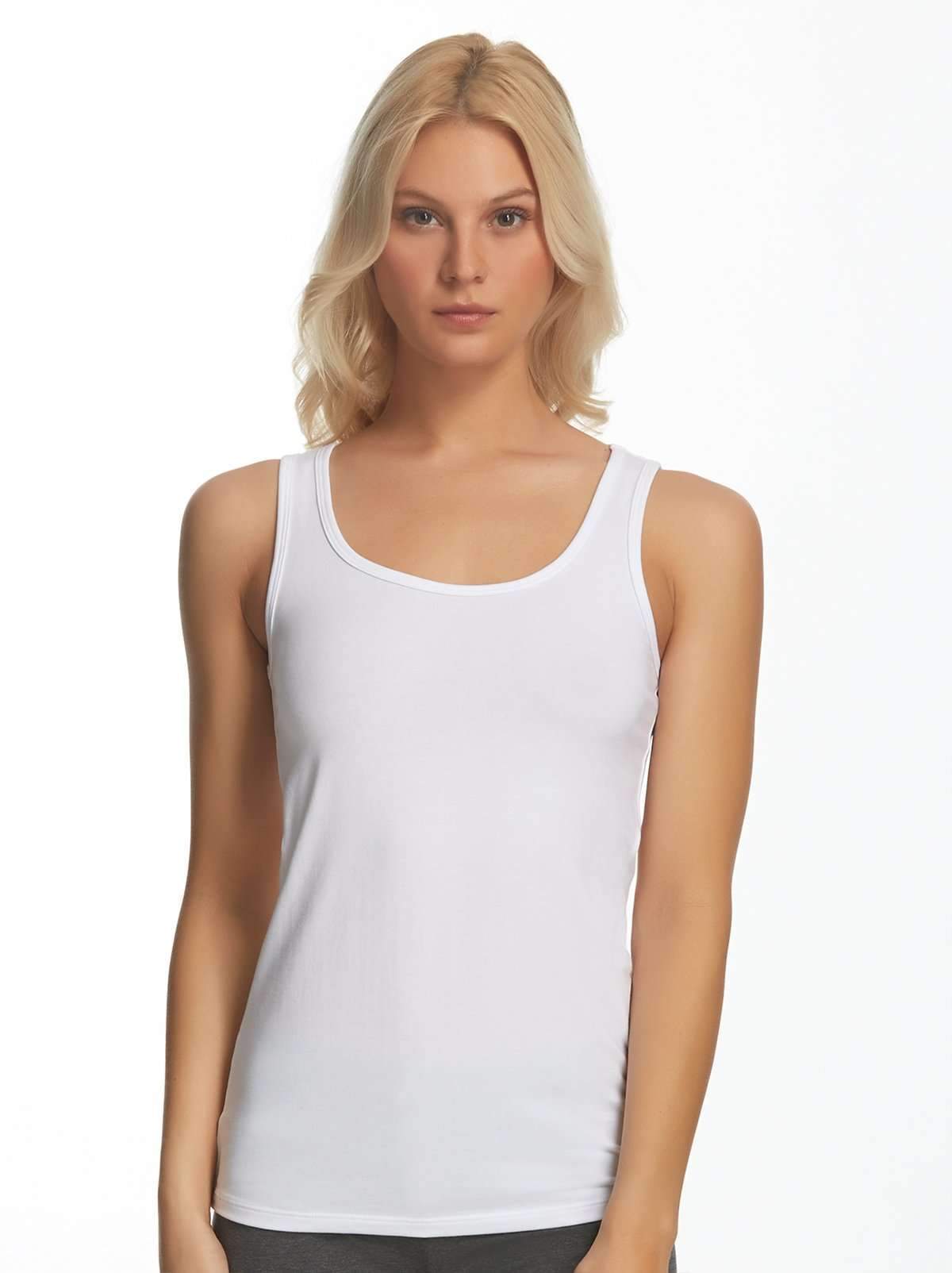 Women's Tank Top Cotton Ribbed 2 Pack Deal(H Grey/H Grey-L)