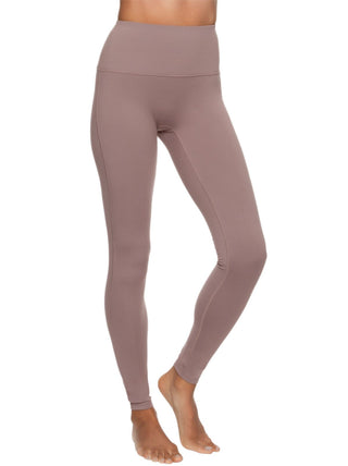 Velvety Soft High-Waisted Legging - color twilight mauve