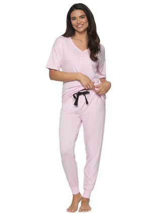 Felina Women's 3-Piece Pajama Lounge Set With Top Jogger Pants Shorts –  Biggybargains