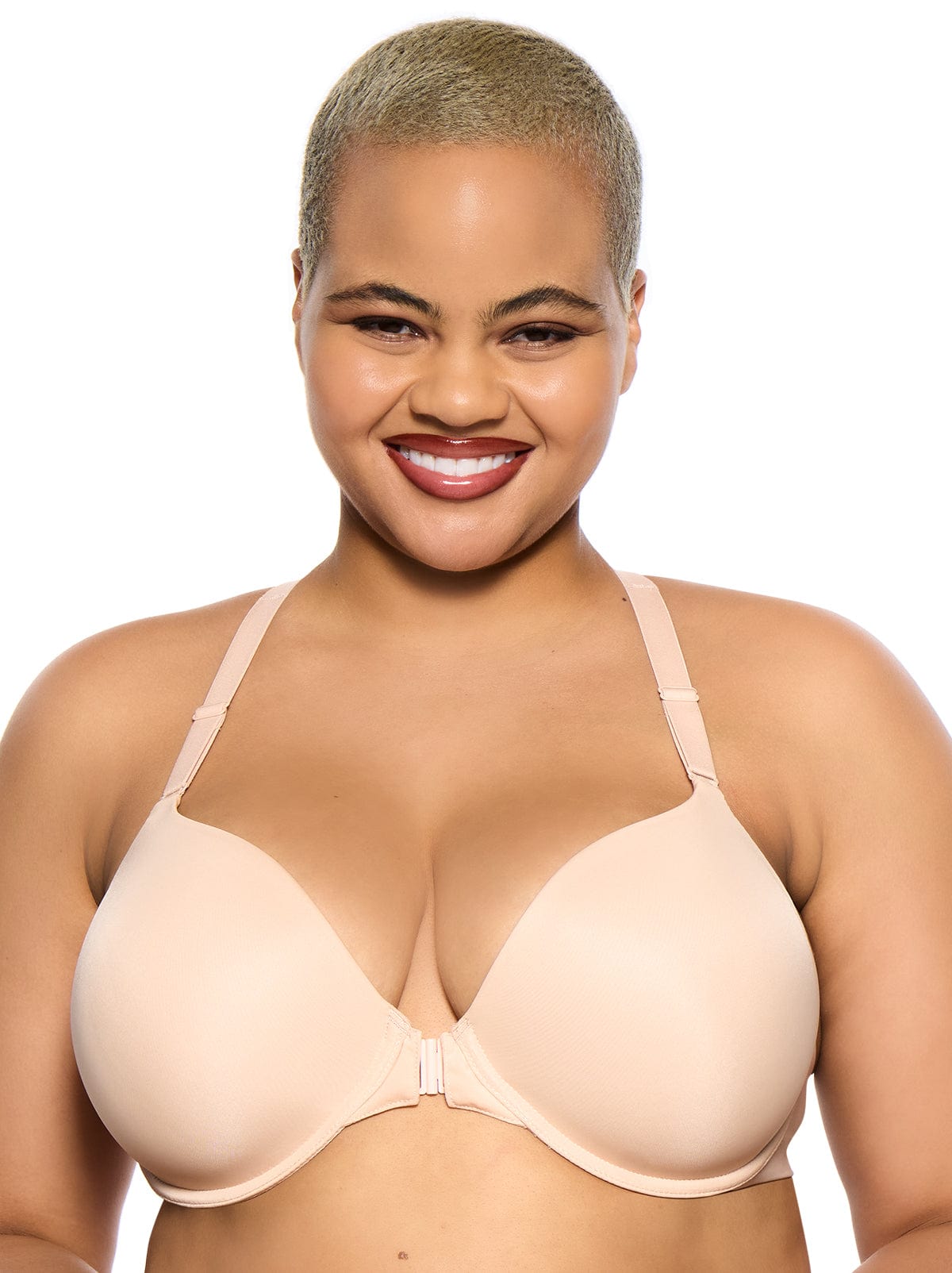 PARAMOUR Size 38DD Bra Beige 115071 Angie Front Close