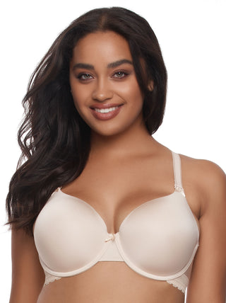 Women Mesh Lace Underwire Bra Light Lined Full Coverage Push Up Bralet  Everyday Wear with Straps Supportive Full Figure Smoothing Minimizer Beauty  Back Comfort T-Shirt Bra women up for H80-Beige at