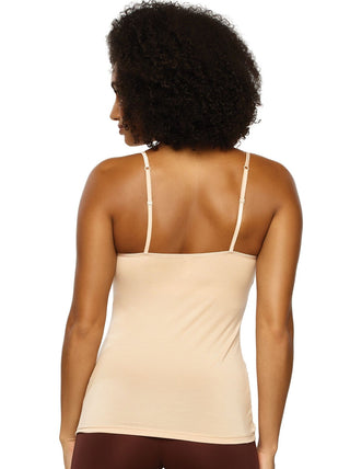 So Smooth Modal Cami Top w/ Built In Shelf Bra 2-Pack