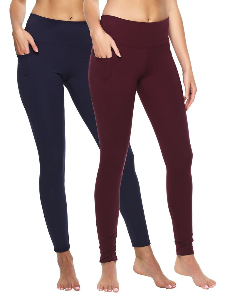 Athletic Pocket Leggings 2-Pack | Suitable for All Body Types | Felina