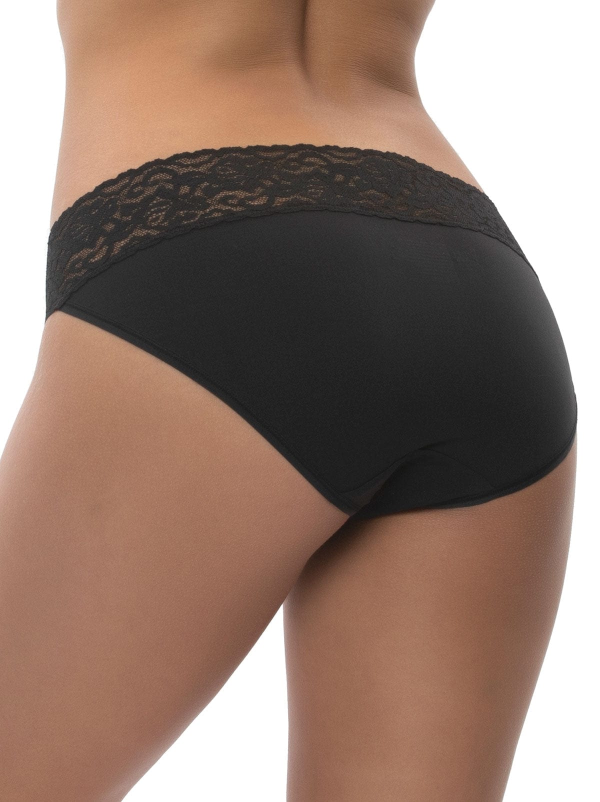 Felina Women's Stretchy Lace Low Rise Thong - Seamless Panties (6