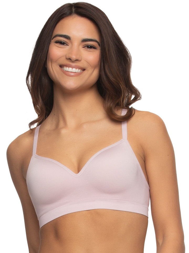 Felina Womens 2 Pack Side Smoothing Seamless Wire Bra Size L