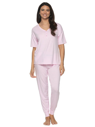 Buy Felina women 3 pieces heather top and pajama set navy Online