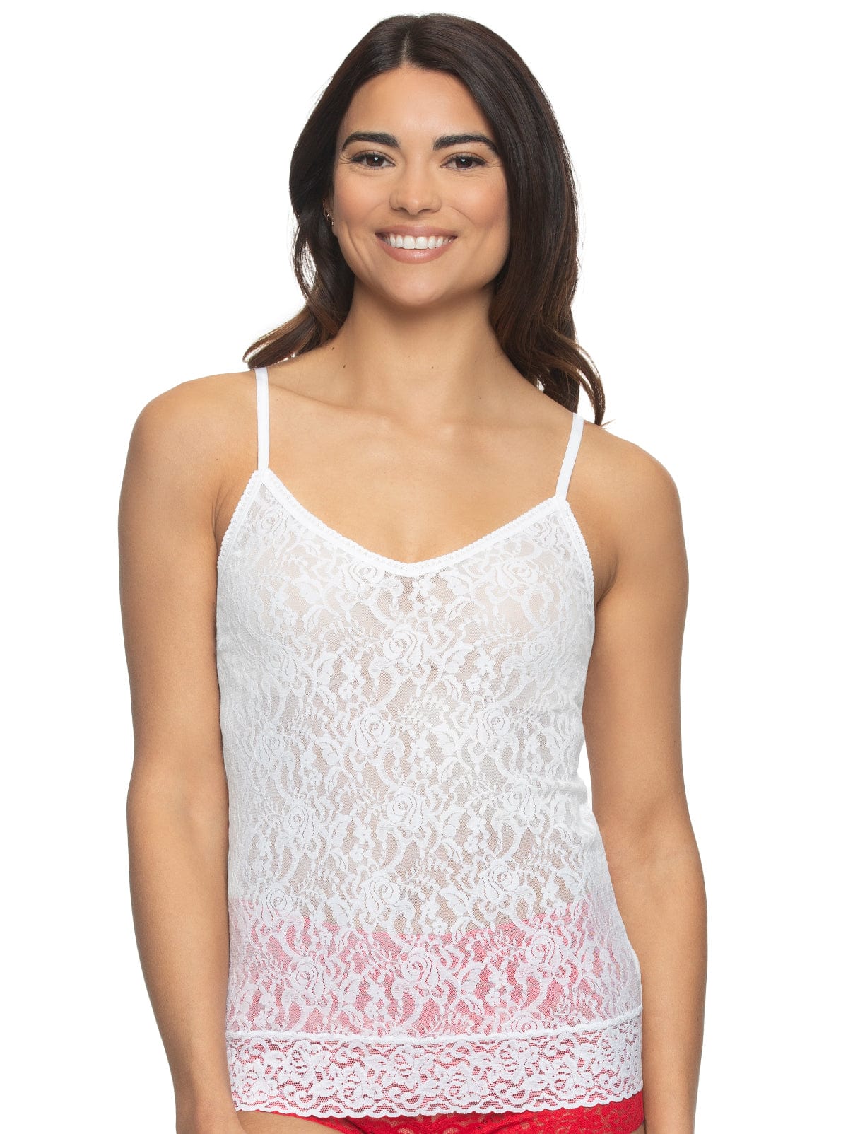 Stretch Lace Low Back Camisole  Lace camisole top, Stretch lace, Lace  camisole