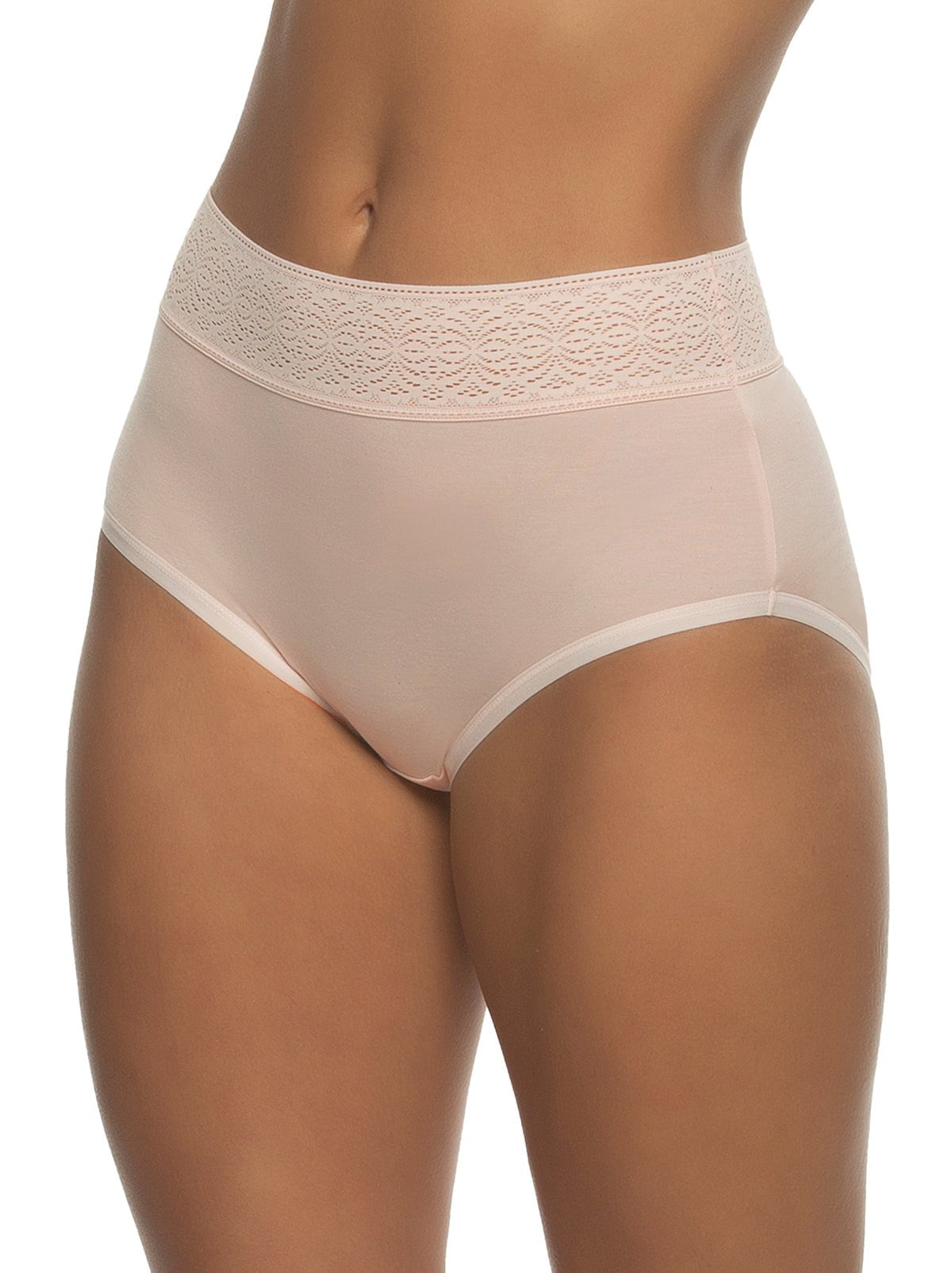 Pack of 10 Ladies Lace Brief Knickers Cotton Rich Underwear. Buy Now For  £14.00.