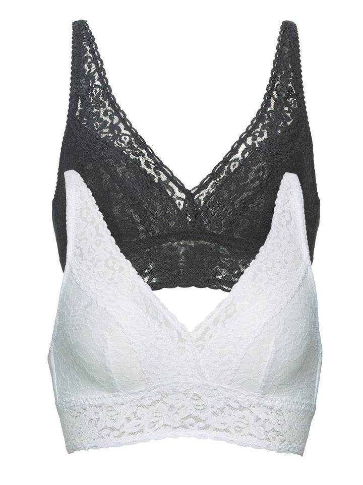 Lace Bralette Made With T-Shape Lace Straps, a Delicate Lace Band