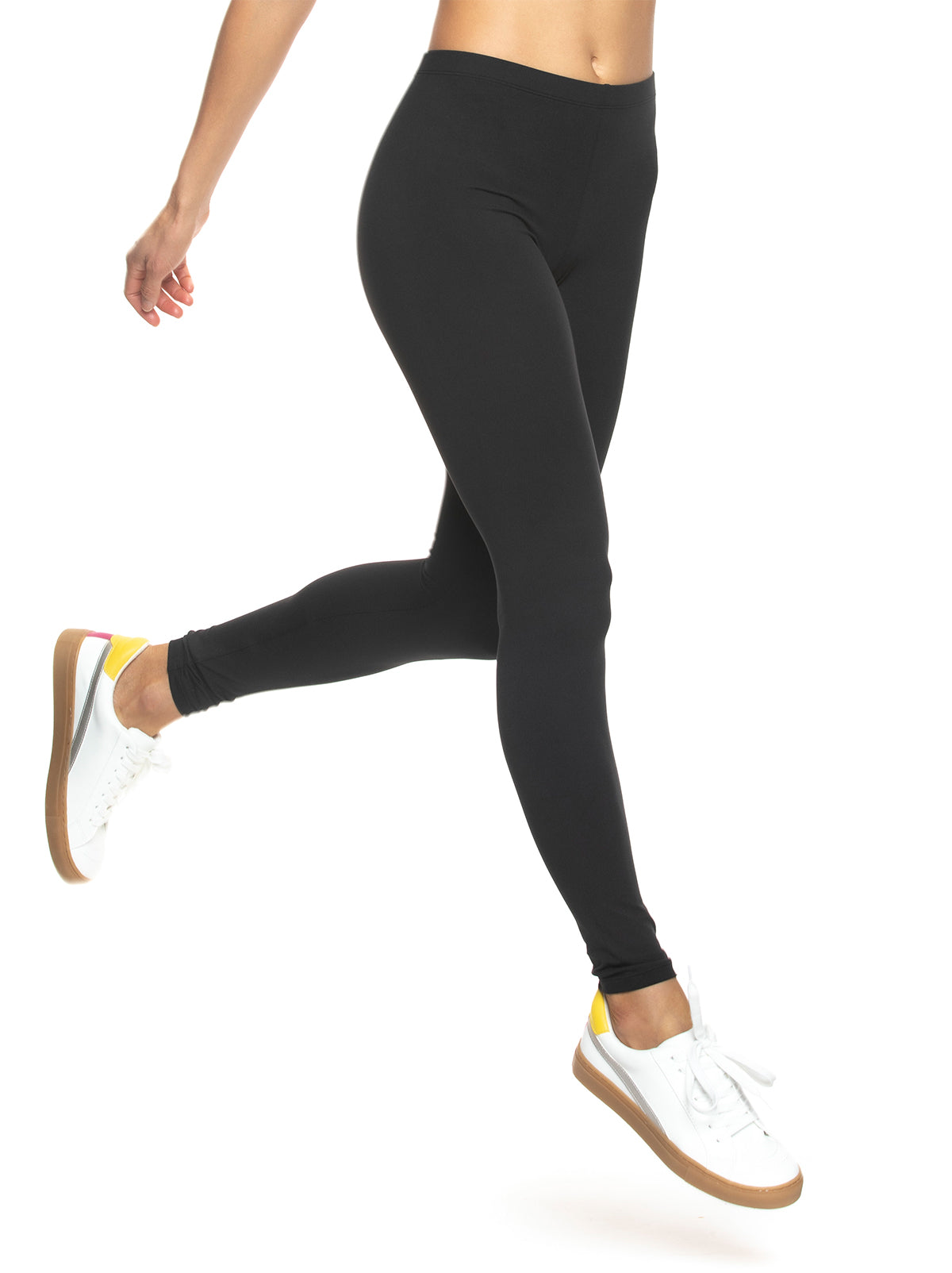 Felina Sueded Athleisure Performance Legging (2-Pack) Womens Leggings  w/Slimming Waist Band Style: C3690RT (Large, Quicksilver Zebra)